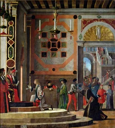 Die Abreise der englischen Botschafter, aus dem St. Ursula-Zyklus, 1498